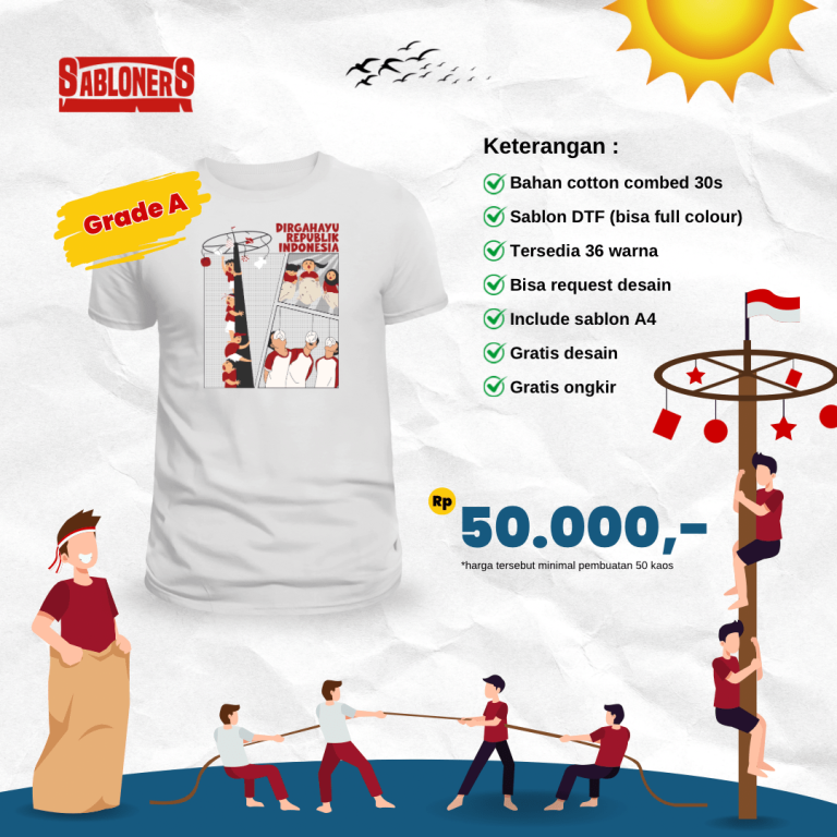 sablon kaos terdekat dari rumah di Jakarta