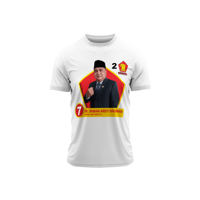 kaos partai sublim full print