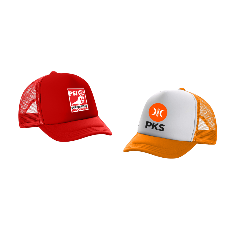 custom topi partai murah