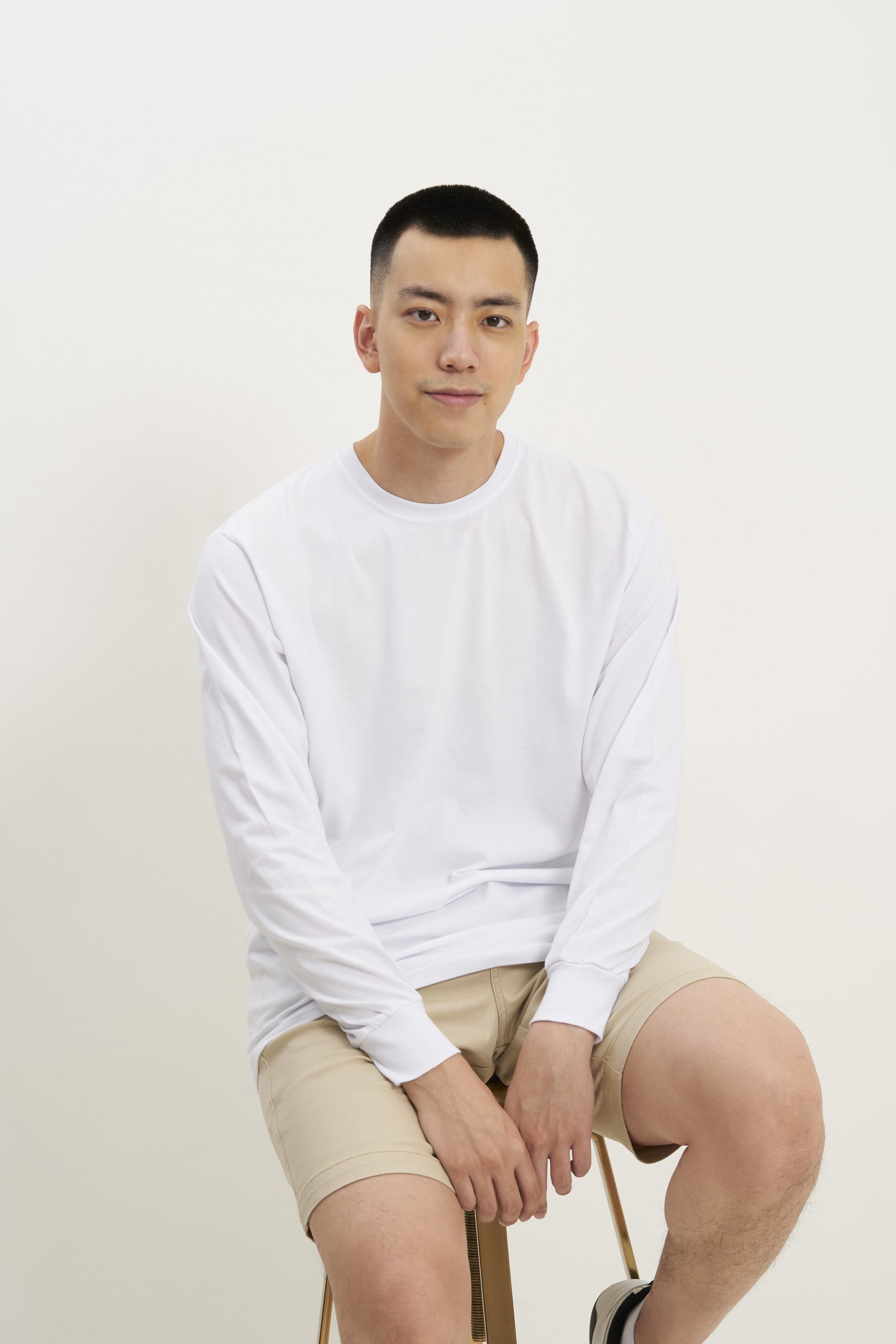 Kaos Polos Panjang Dewasa Rib 100% Cotton Combed 30s