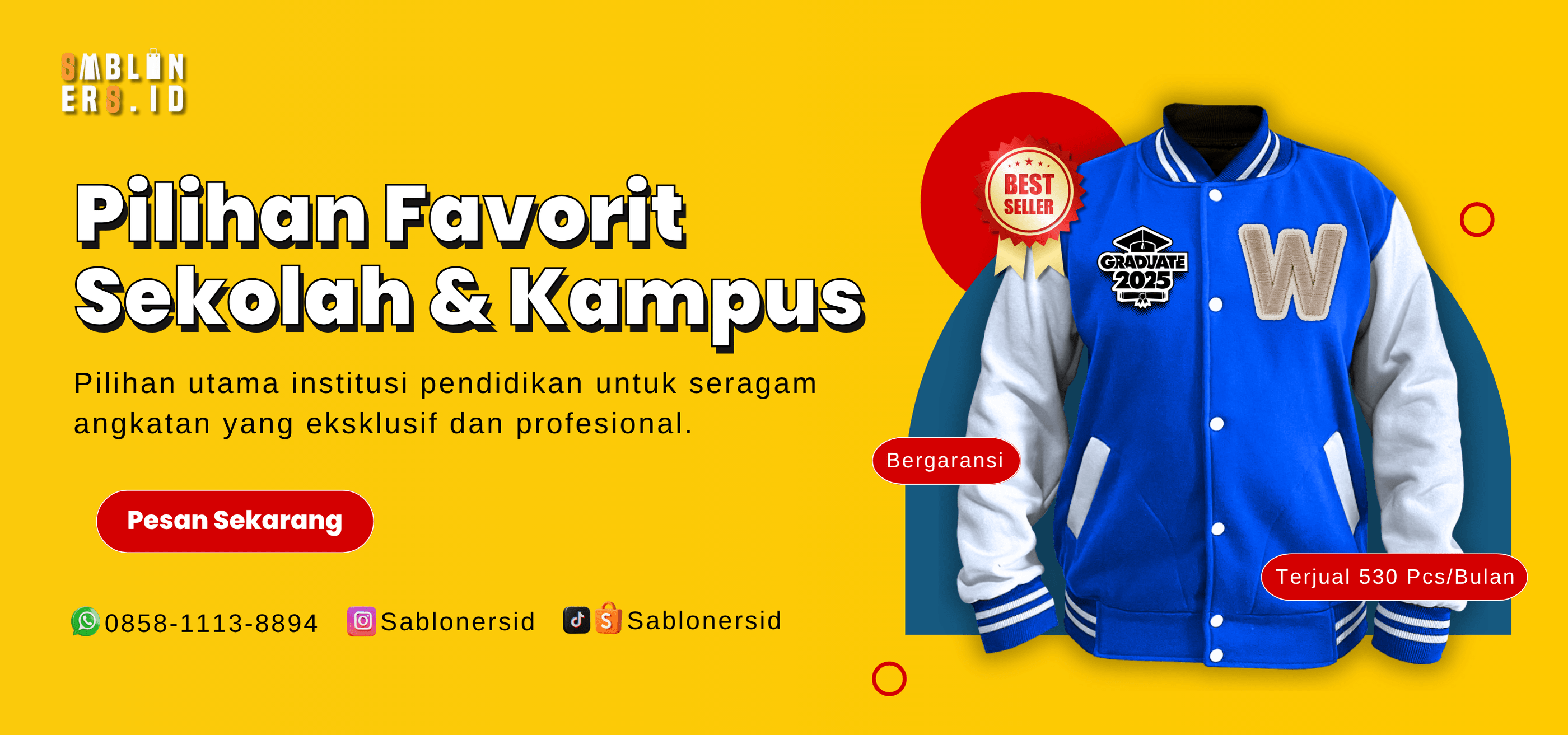 jasa custom seragam sekolah dan kampus