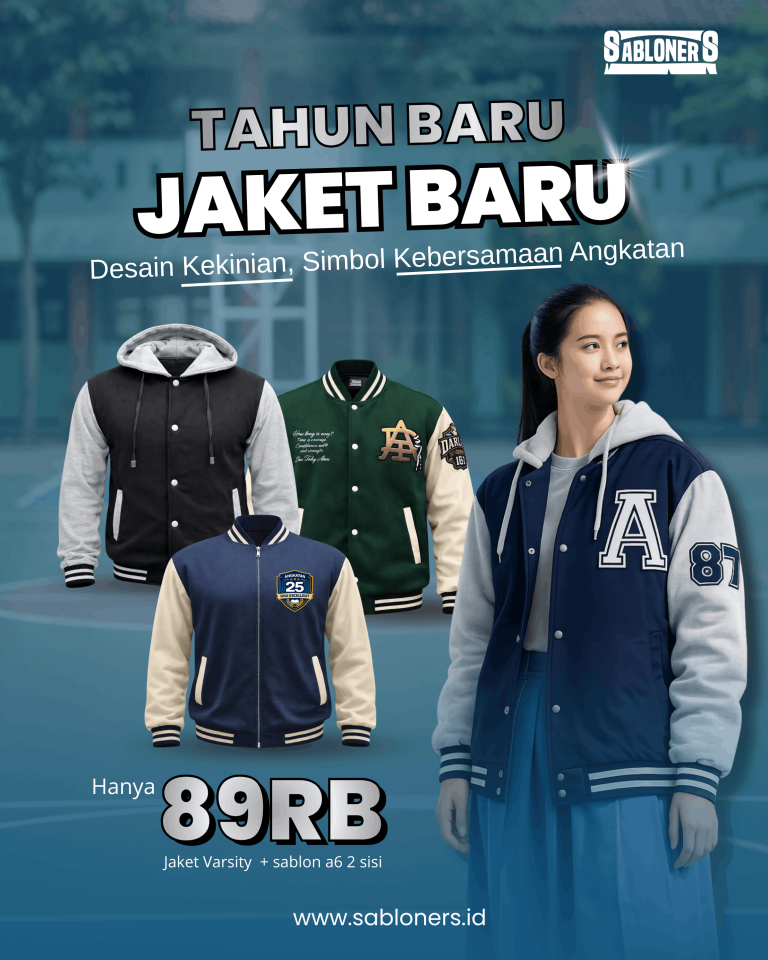 custom sablon jaket angkatan