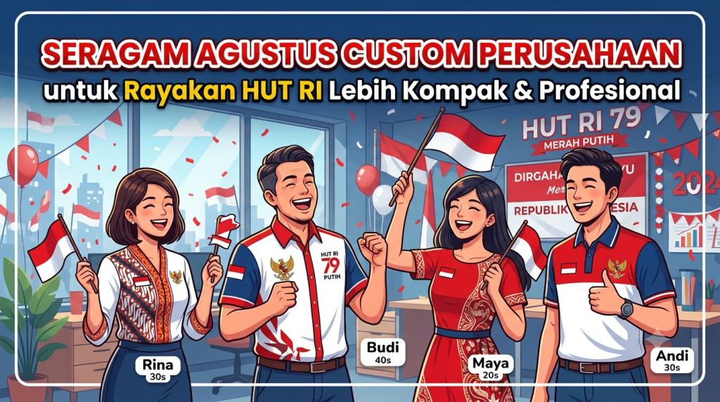 seragam agustus custom perusahaan